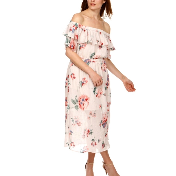 LUCKY BRAND Floral Off shoulder Dress - Picture 14 of 14